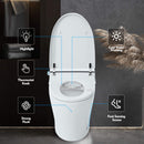 1/1.28 GPF Smart Compact Dual Flush Tankless Toilet Bidet Combo With Self-Cleaning Nozzle And Foot Sensor Flush (SAK58021) - Saksby Wholesale - Features