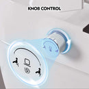 1/1.28 GPF Smart Compact Dual Flush Tankless Toilet Bidet Combo With Self-Cleaning Nozzle And Foot Sensor Flush (SAK58021) - Saksby Wholesale - Knob Control