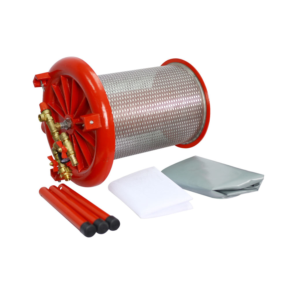 10 Gal Stainless Steel Hydraulic Fruit Wine Apple Press (SAK85622) - Saksby Wholesale - Product Materials