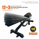 1000LBS Multi-Functional Barbell Rack Squat Power Cage With Weight Bench (SAK35822) - Saksby Wholesale - Automatic Lock