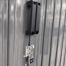 Heavy-Duty Multipurpose Outdoor All-Weather Utility Garage Storage Shed With Air Vents (SAK74834) - Saksby Wholesale - Door Handle View