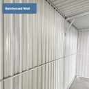 Heavy-Duty Multipurpose Outdoor All-Weather Utility Garage Storage Shed With Air Vents (SAK74834) - Saksby Wholesale - Reinforced Wall View