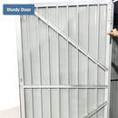 Heavy-Duty Multipurpose Outdoor All-Weather Utility Garage Storage Shed With Air Vents (SAK74834) - Saksby Wholesale - Sturdy Door View
