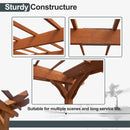 12x16ft Extra Large Outdoor Wooden Waterproof Gazebo Brown Sak76476 Saksby - Sturdy Constructure