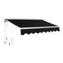 16FTx10FT Advaning Luxury Series Electric Motorized Fully Assembled Retractable Sun Shade Canopy Awning - Saksby Wholesale - Ea1610 Black Front Left View Sak91875 8