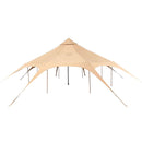 16FT Large Premium 4-Season 8-Person Bell Yurt Tent With Stove Jack (SAK75947) SAKSBY - Detachable Ground Sheet Orientation View