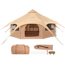16FT Large Premium 4-Season 8-Person Bell Yurt Tent With Stove Jack (SAK75947) SAKSBY - Complete Kit View