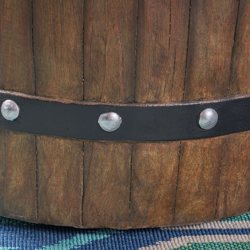 25 Inch Round 40K BTU Liquid Propance Concrete Fire Pit (SAK88764) - Saksby Wholesale - Design Details