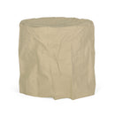 25 Inch Round 40K BTU Liquid Propance Concrete Fire Pit (SAK88764) - Saksby Wholesale -With Cover