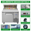 44 Inch Commercial Pizza Prep Table With a Built-In 11 Cu.Ft. Refrigerator (SAK09621) - Saksby Wholesale - Design Details