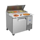 44 Inch Commercial Pizza Prep Table With a Built-In 11 Cu.Ft. Refrigerator (SAK09621) - Saksby Wholesale - Pizza Making Details