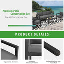 Premium Outdoor Aluminum Furniture Set For Backyard & Poolside, 4PCS (SAK73532) - Saksby Wholesale - Design Features View