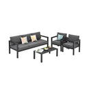 Premium Outdoor Aluminum Furniture Set For Backyard & Poolside, 4PCS (SAK73532) - Saksby Wholesale - Front Left View