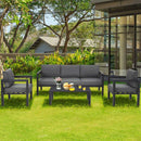 Premium Outdoor Aluminum Furniture Set For Backyard & Poolside, 4PCS (SAK73532) - Saksby Wholesale - Outdoor View