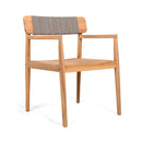 5-Piece Acacia Wooden Outdoor Furniture Patio Set With Dining Chairs And Table (SAK70445) - Saksby Wholesale - Chair Only Side View