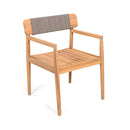 5-Piece Acacia Wooden Outdoor Furniture Patio Set With Dining Chairs And Table (SAK70445) - Saksby Wholesale - Chair Only White Background