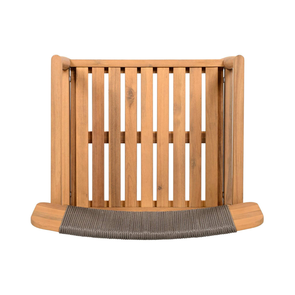 5-Piece Acacia Wooden Outdoor Furniture Patio Set With Dining Chairs And Table (SAK70445) - Saksby Wholesale - Chair Top View