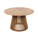 5-Piece Acacia Wooden Outdoor Furniture Patio Set With Dining Chairs And Table (SAK70445) - Saksby Wholesale - Front View Table