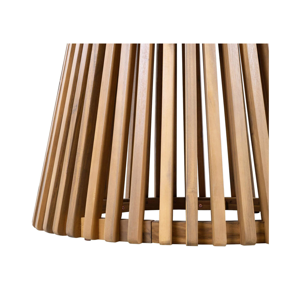 5-Piece Acacia Wooden Outdoor Furniture Patio Set With Dining Chairs And Table (SAK70445) - Saksby Wholesale - Table Bottom Part Design Details