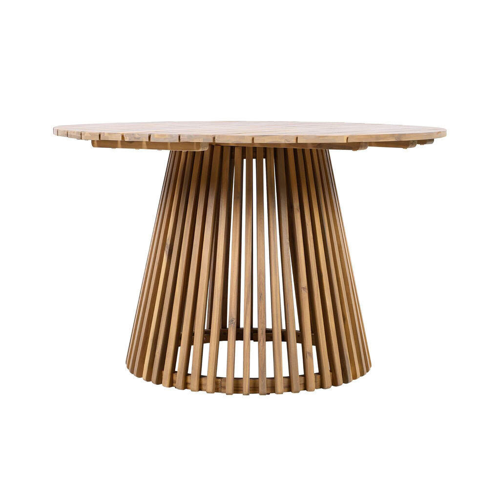 5-Piece Acacia Wooden Outdoor Furniture Patio Set With Dining Chairs And Table (SAK70445) - Saksby Wholesale - Table Front View