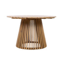 5-Piece Acacia Wooden Outdoor Furniture Patio Set With Dining Chairs And Table (SAK70445) - Saksby Wholesale - Table Front View