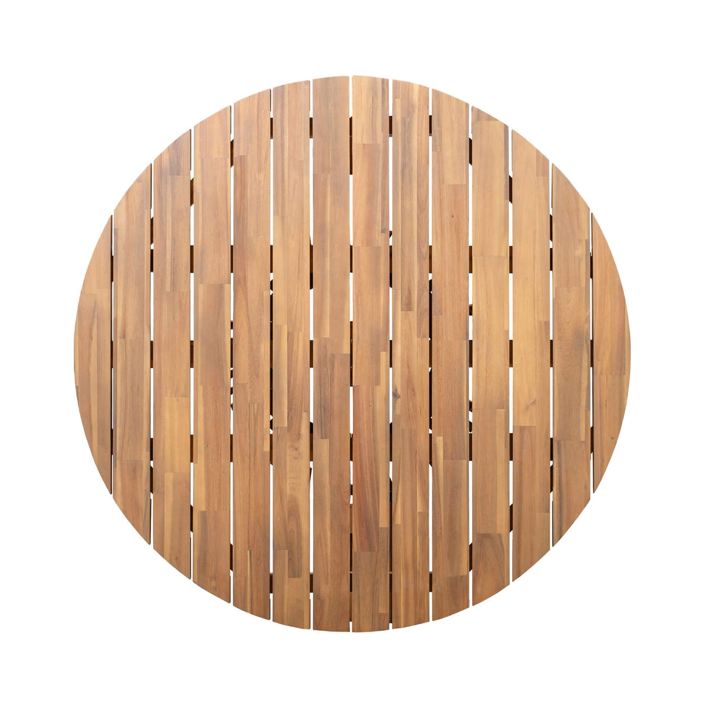 5-Piece Acacia Wooden Outdoor Furniture Patio Set With Dining Chairs And Table (SAK70445) - Saksby Wholesale - Table Only Top View