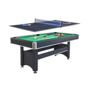 Multi-Game Table With Pool, Ping Pong, And Air Hockey Components On A White Background - Saksby Wholesale