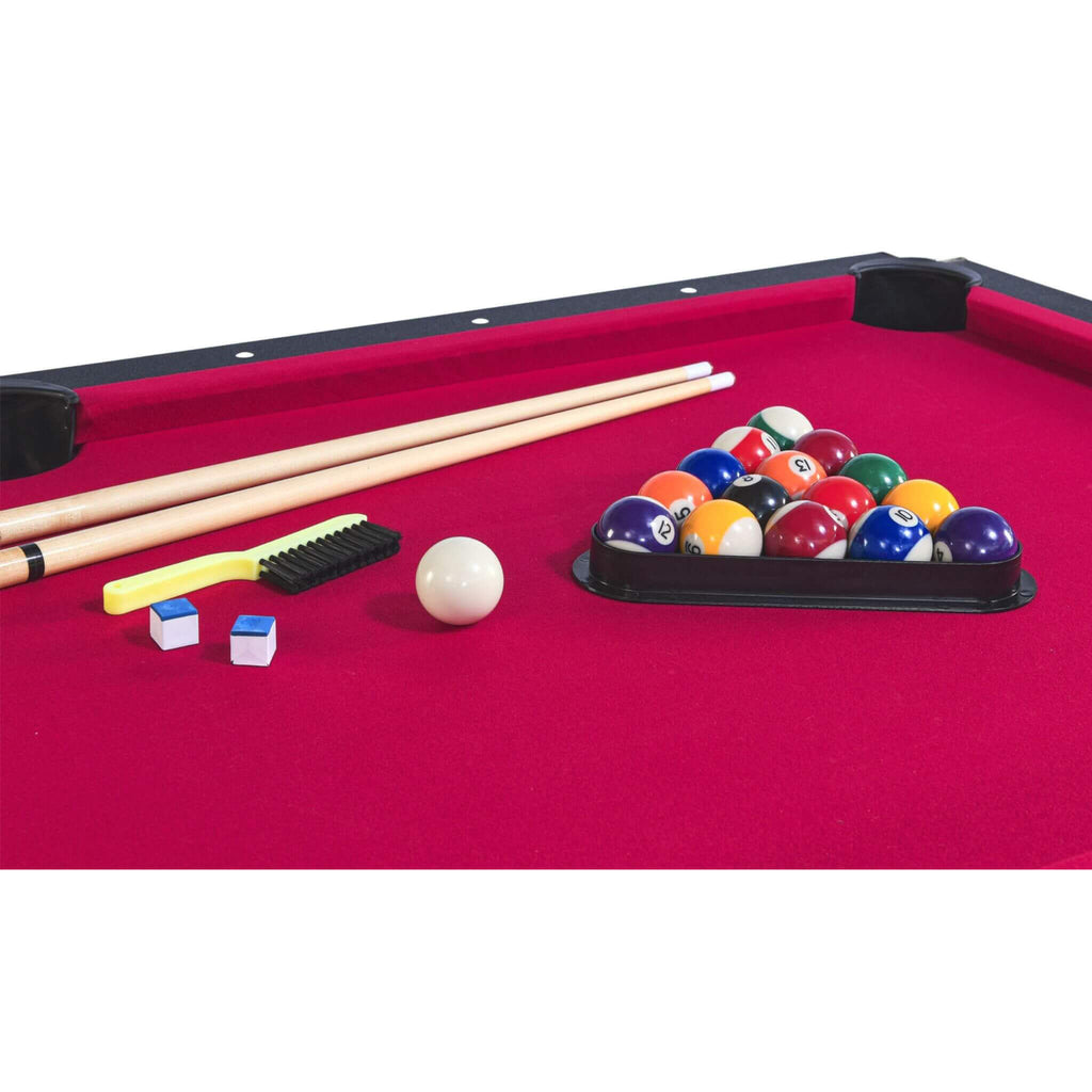 6FT Premium Wooden Multifunctional Pool Table With Table Tennis Top (SAK62751) - Saksby Wholesale - Pool Table Accessories Details