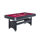 6FT Premium Wooden Multifunctional Pool Table With Table Tennis Top (SAK62751) - Saksby Wholesale - Pool Table Side View