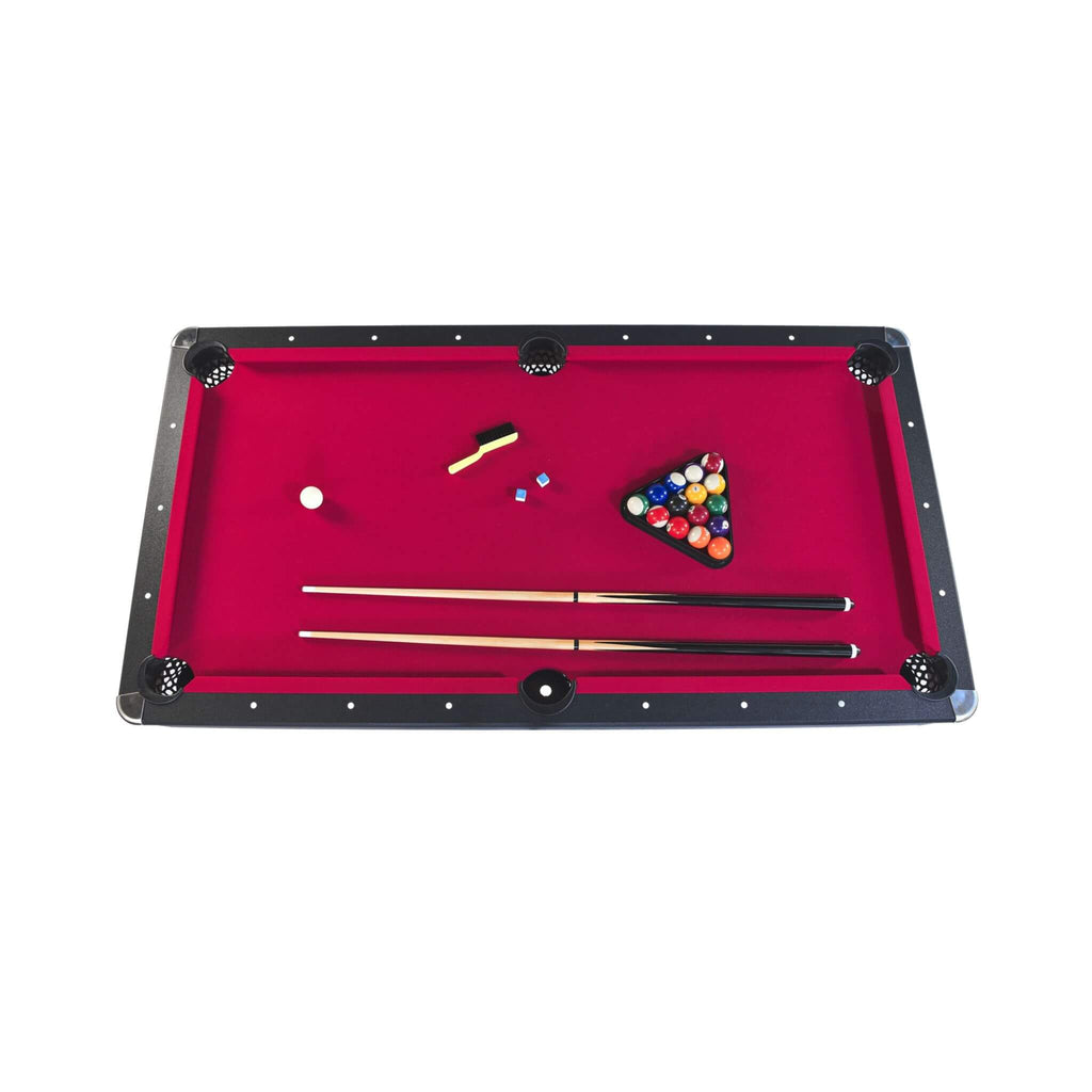 6FT Premium Wooden Multifunctional Pool Table With Table Tennis Top (SAK62751) - Saksby Wholesale - Top View Pool Table