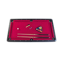 6FT Premium Wooden Multifunctional Pool Table With Table Tennis Top (SAK62751) - Saksby Wholesale - Top View Pool Table