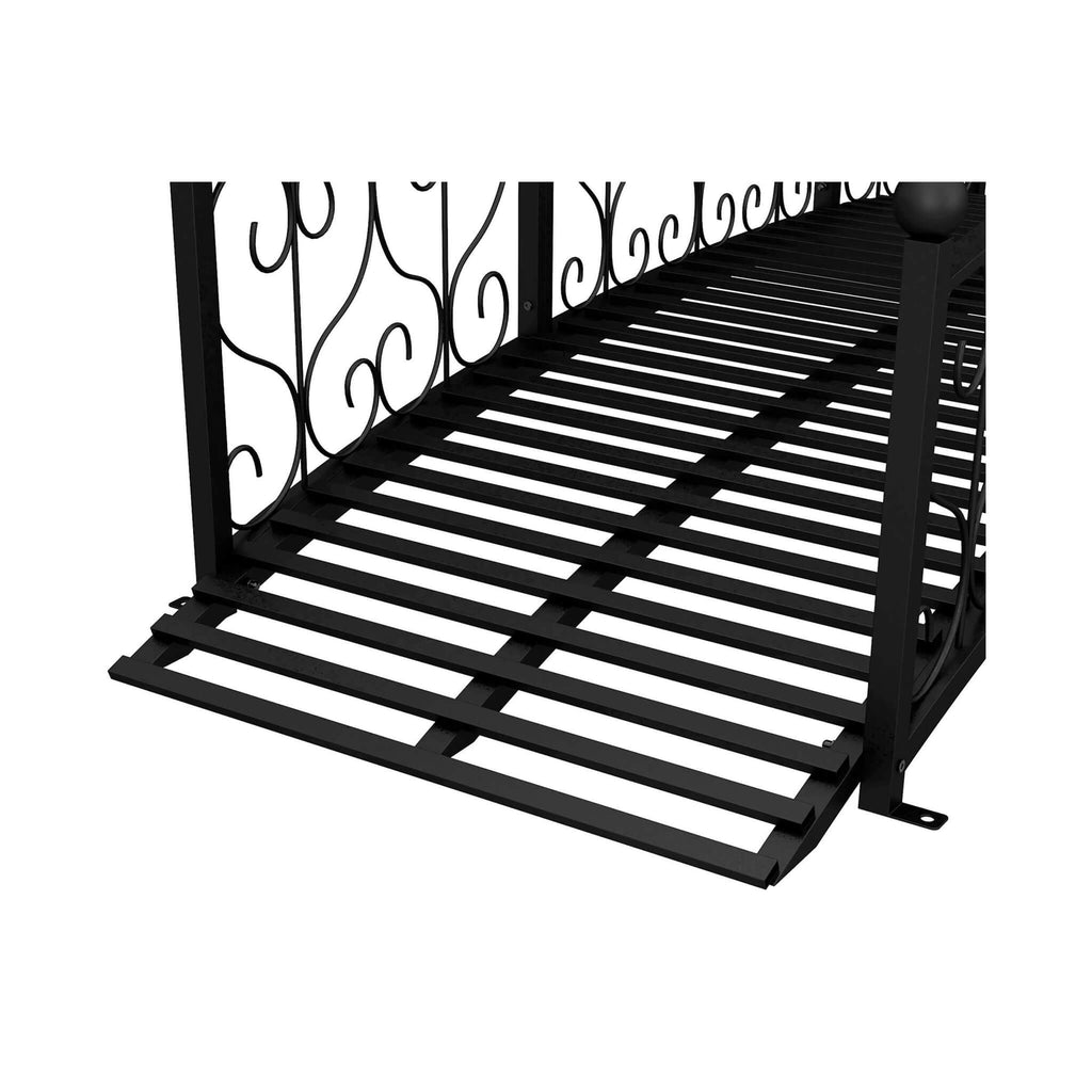 7FT Decorative Metal Arch Footbridge Garden Bridge With Safety Siderails (SAK53829) - Saksby Wholesale - Material Details