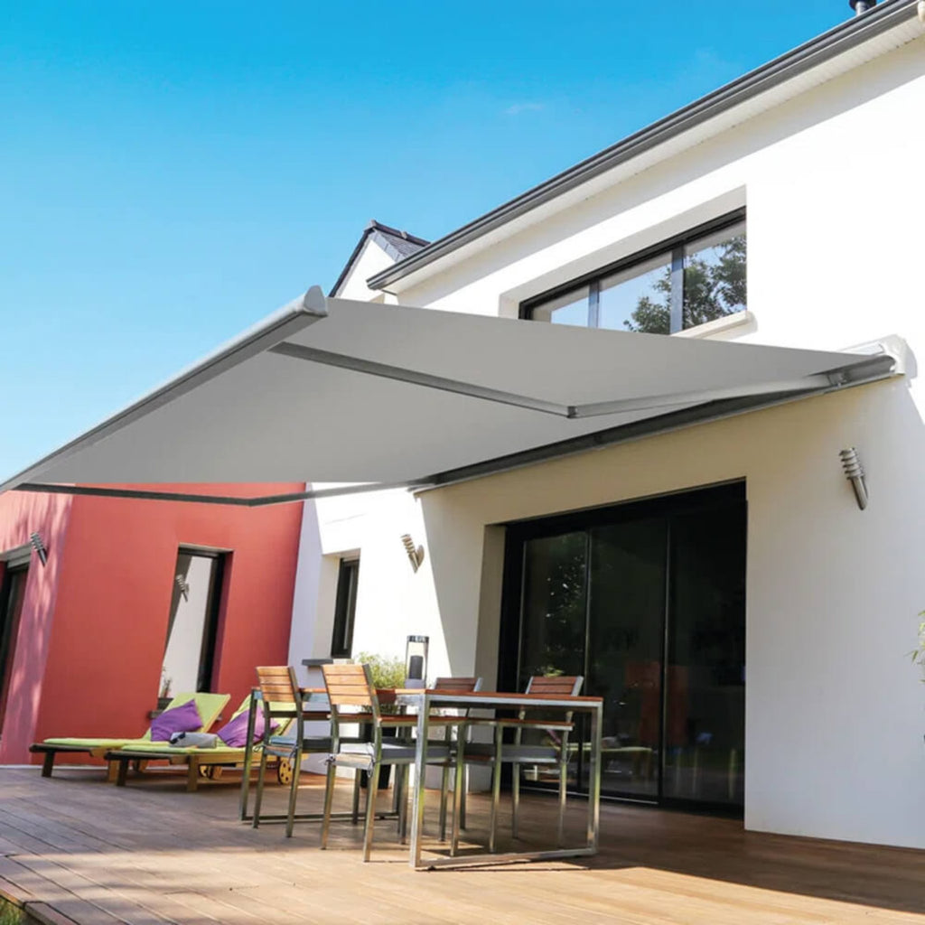 Advaning Retractable Patio Awning Heather Gray