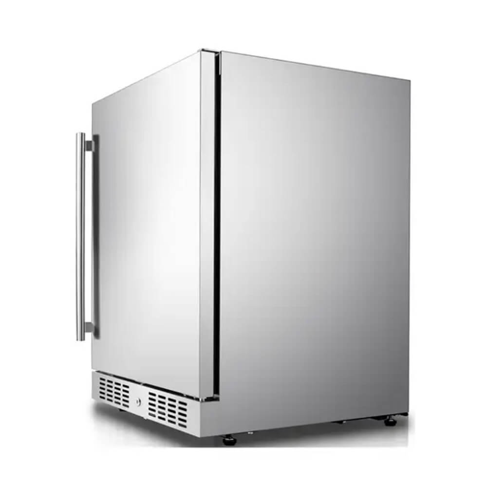 KoKoMo Grills Professional Luxury Outdoor Stainless Steel Kitchen Refrigerator, 24" (KO-LUX-FRIDGE) (SAK54862)