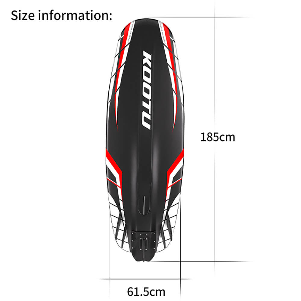 Kootu E2 Premium Lightweight Carbon Fiber E-Surfboard With Wireless Remote, 18KW (SAK79425)