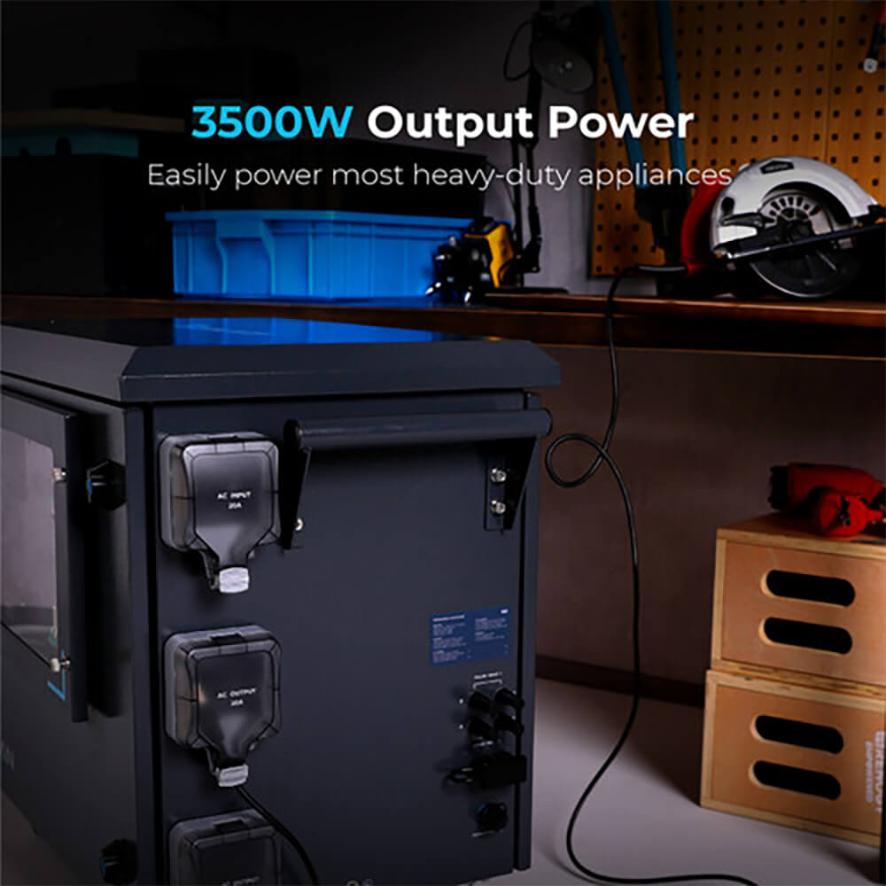 Renogy Lycan 5000 5KWH 3500W Heavy Duty Premium All-In-One Battery Portable Solar Power Station (SAK52741)
