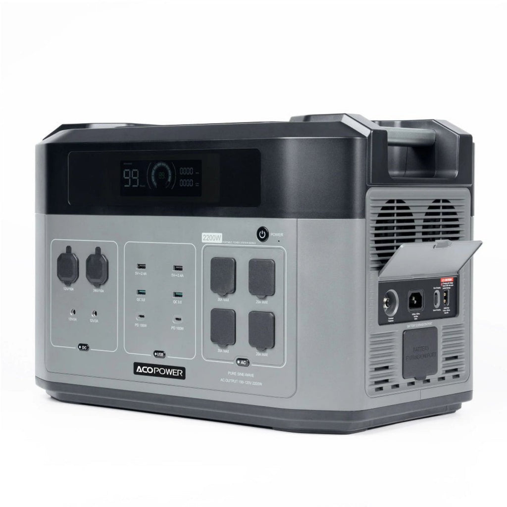 ACOPOWER BP2000 2000W/2KWH Solar Generator With 6 Way Charging (SAK56981) - SAKSBY.com - Portable Power Stations - SAKSBY.com
