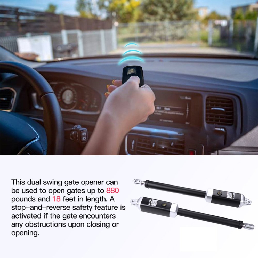 ALEKO Dual Swing Gate Operator Accessory Kit ACC4 (G1300U/AS1300U AC/DC) (SAK92057)-SAKSBY