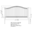 ALEKO Dublin Style Steel Single Swing Driveway Gate (SAK35978)-SAK