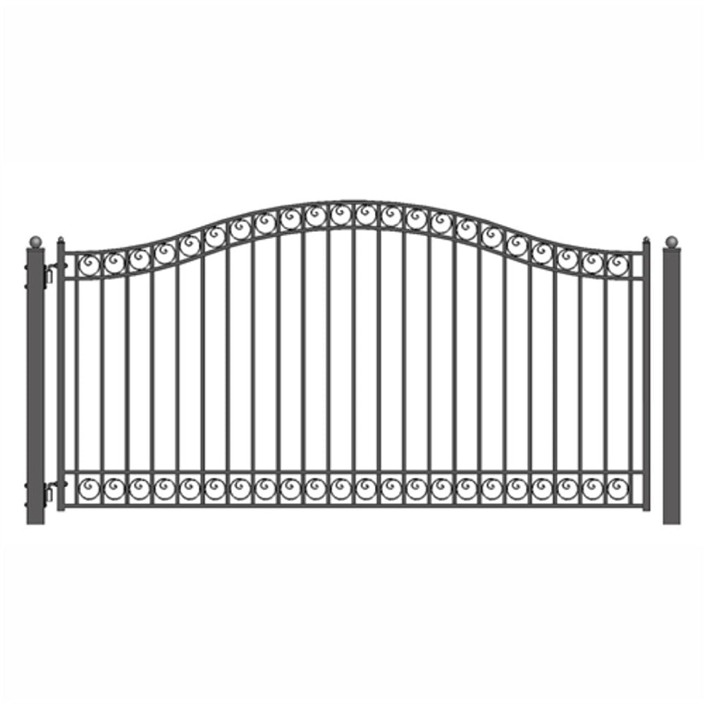 ALEKO Dublin Style Steel Single Swing Driveway Gate (SAK35978)-SAK
