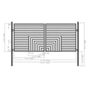 ALEKO FLORENCE Steel Dual Swing Driveway Gate (SAK48168)-SASKBY