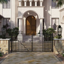 ALEKO Kyiv Style Steel Dual Swing Driveway Gate (SAK19376)-SAKSBY