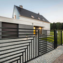 ALEKO Kyiv Style Steel Dual Swing Driveway Gate (SAK19376)-SAKSBY