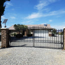 ALEKO LONDON Steel Dual Swing Driveway Gate (SAK48520)-SAKSBY