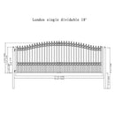 ALEKO London Style Steel Single Swing Driveway Gate (SAK21587)-SAK