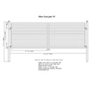 ALEKO MILAN Style Steel Dual Swing Driveway Gate (SAK45982)-SAKSBY