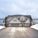 ALEKO Munich Style Steel Single Swing Driveway Gate (SAK82467)-SAK