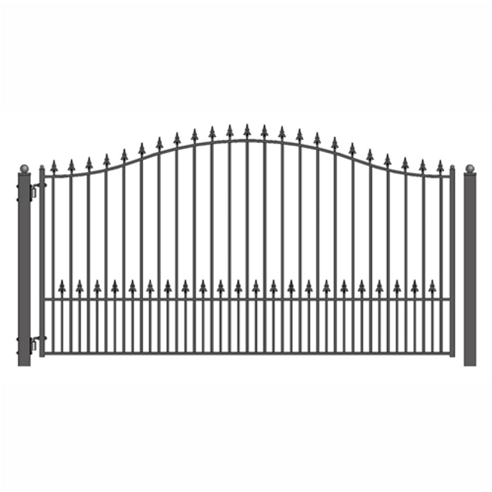 ALEKO Munich Style Steel Single Swing Driveway Gate (SAK82467)-SAK