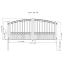 ALEKO PARIS Style Steel Dual Swing Driveway Gate (SAK97031)-SAKSBY