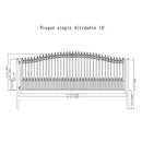 ALEKO Prague Style Steel Single Swing Driveway Gate (SAK96420)-SAKSBY